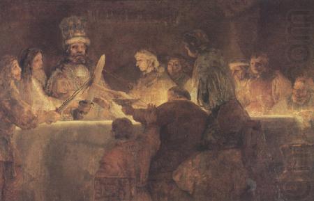 REMBRANDT Harmenszoon van Rijn The oath of the Batavians under Claudius civilis (mk33) china oil painting image